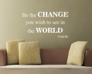 Be the Change Quotes Wall Decal Motivational Vinyl Art Stickers